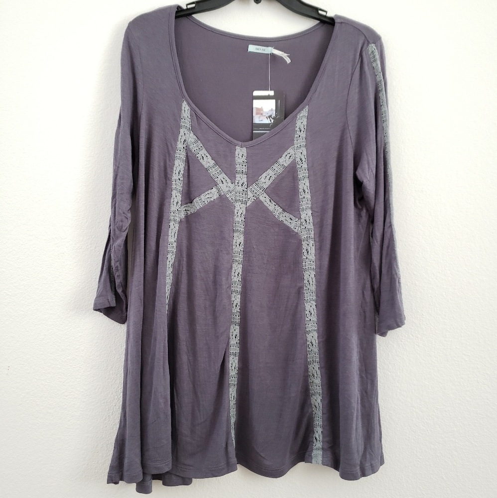 Urban Outfitters Kimch Blue tunic sz L NWT